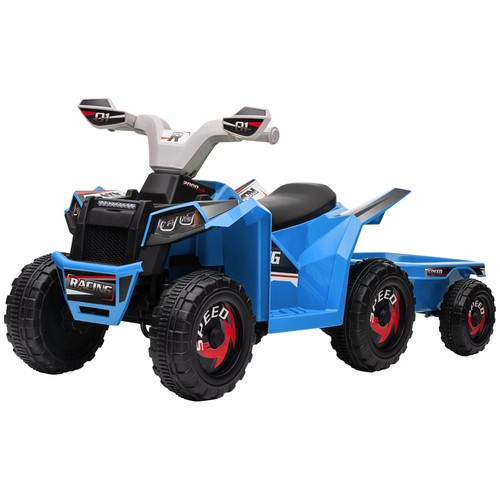 Homcom electric quad bike - quad, 6v