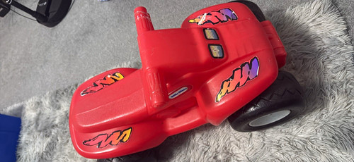 Red kids plastic push along - red, push-along
