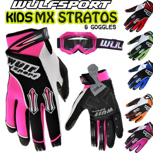 Wulf kids motocross gloves off - kids,