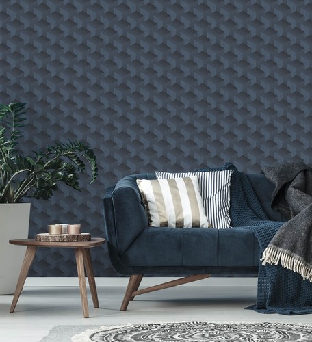 Non woven wallpaper cube - wallpaper, 3d